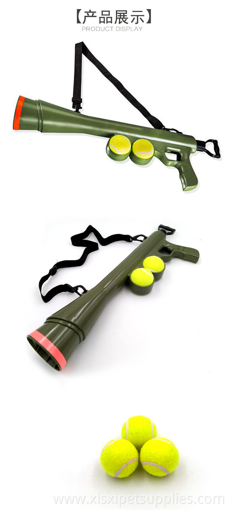 Pet Dog Gun funny Toy Training Muzzle Catapult Interactive Tool Outdoor puzzle Toys Dog tennis ball launcher